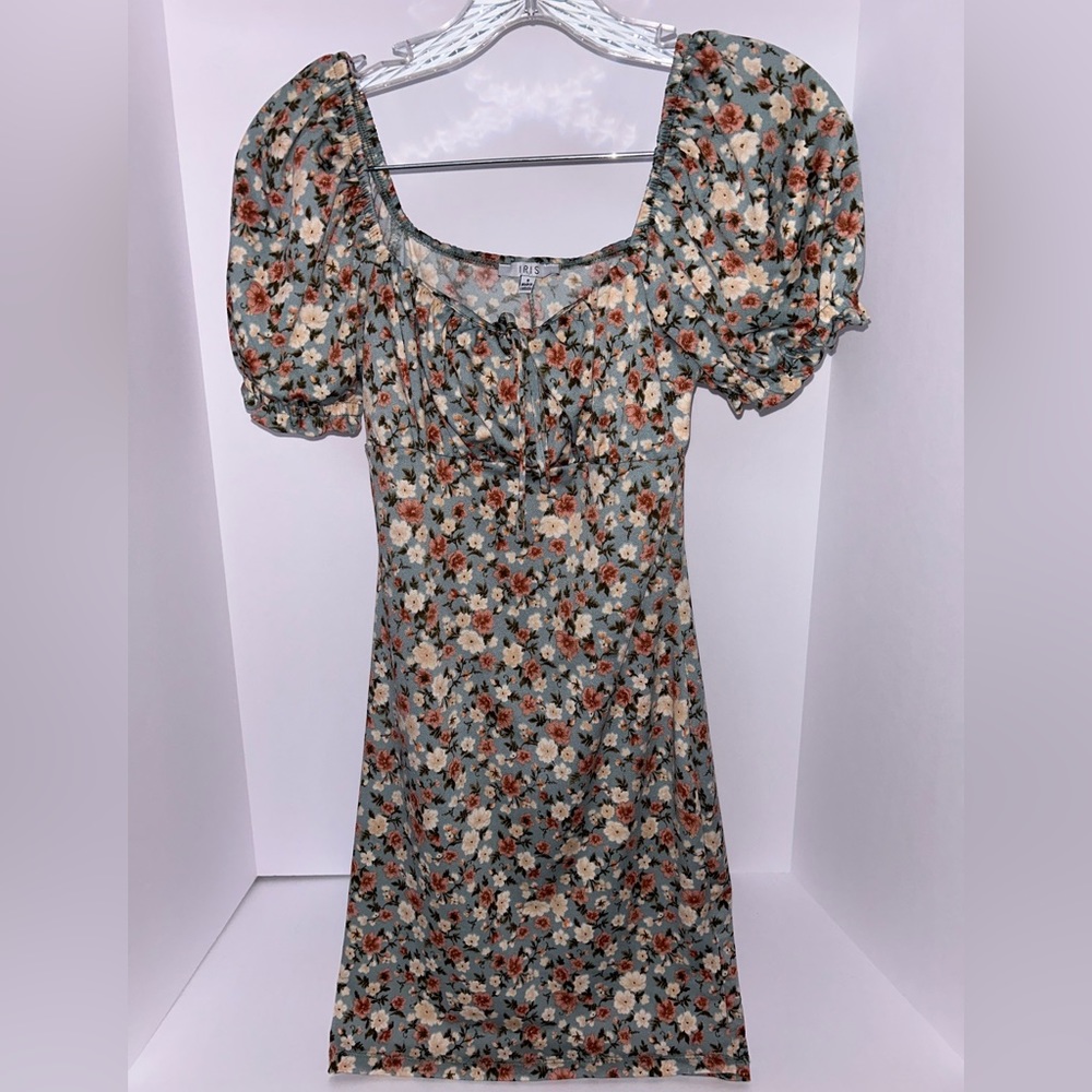 Iris Floral Midi Dress